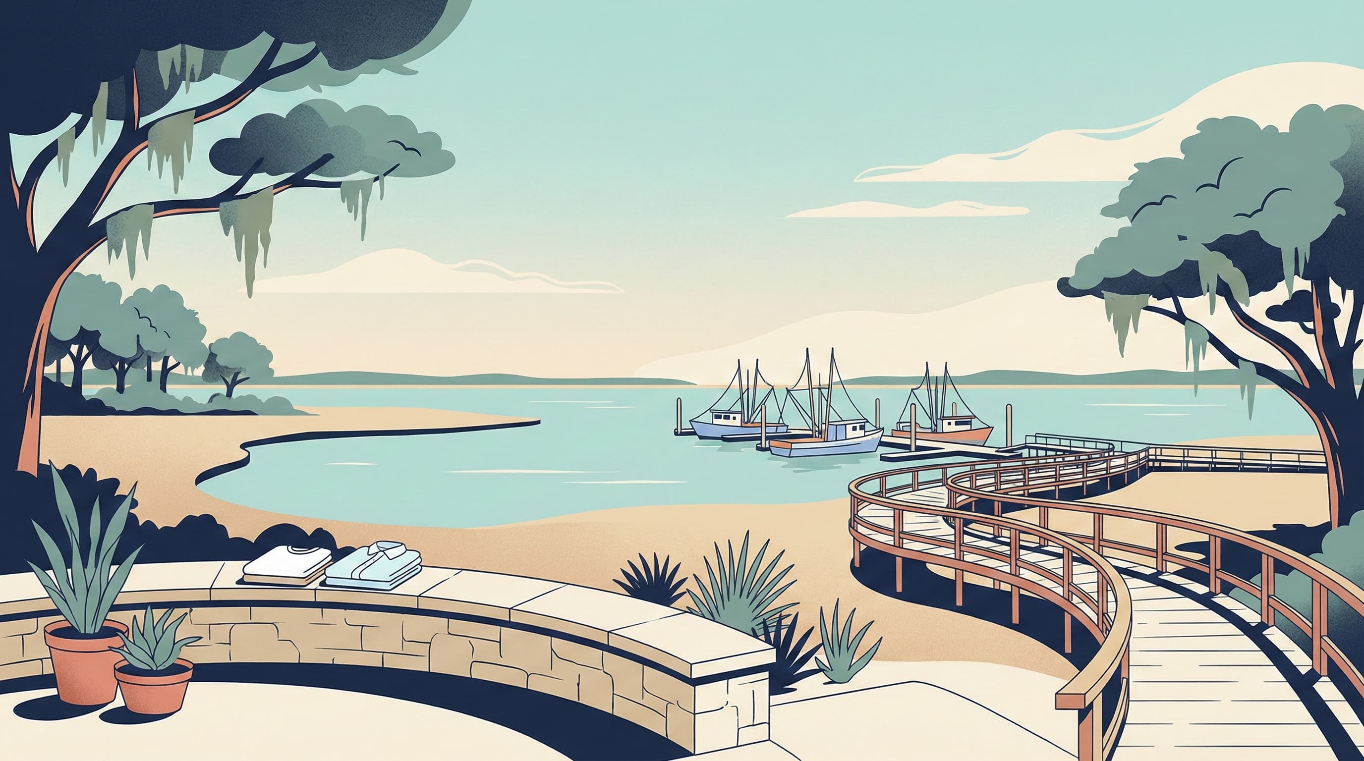 Savannah River waterfront view