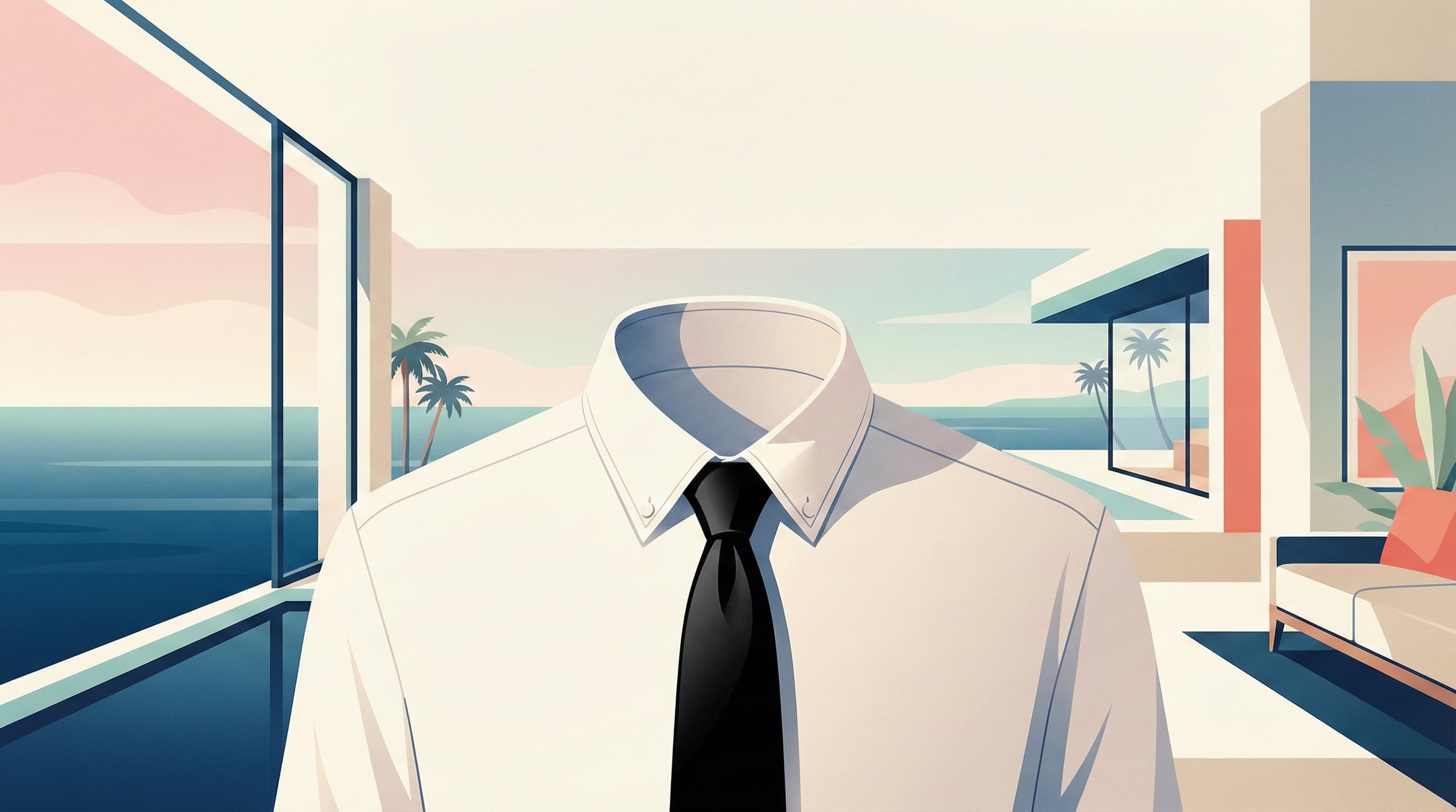 Close-up of professionally pressed shirt details