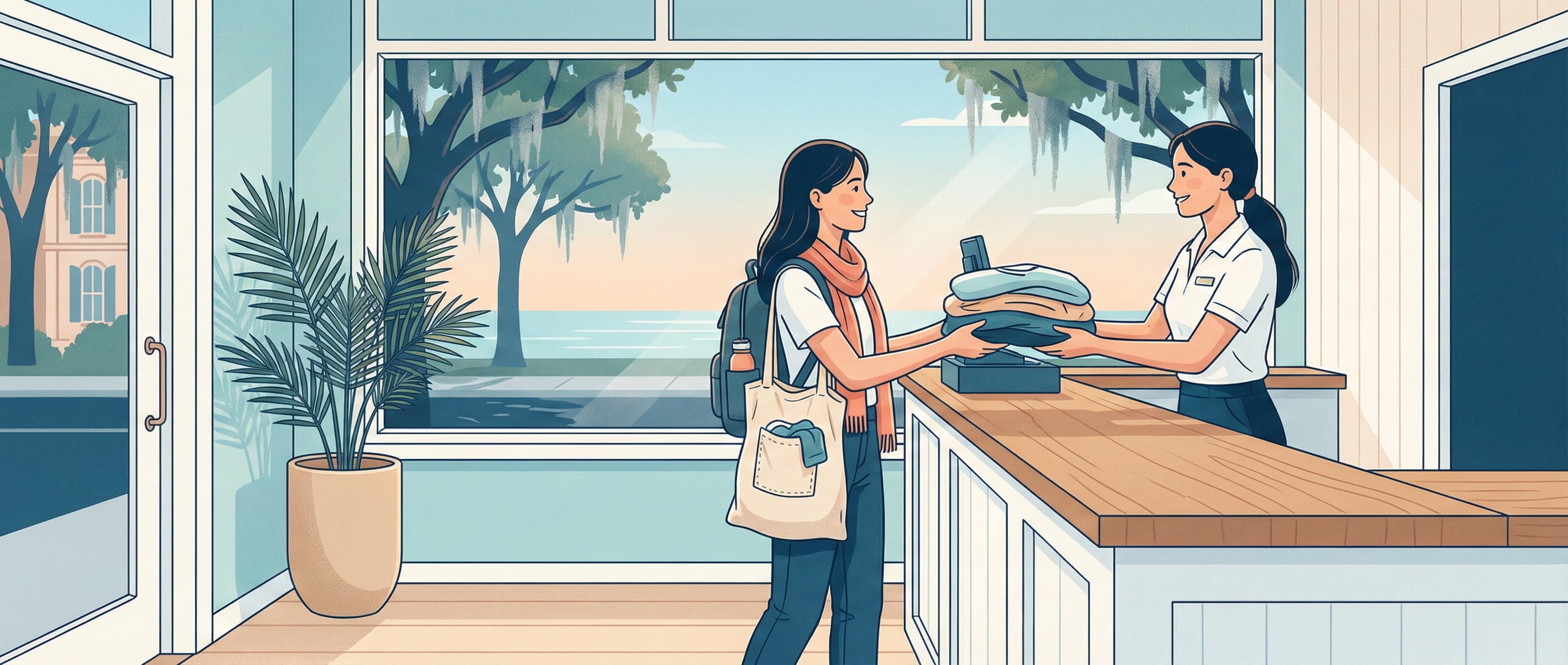 Convenient pickup and dropoff at our store